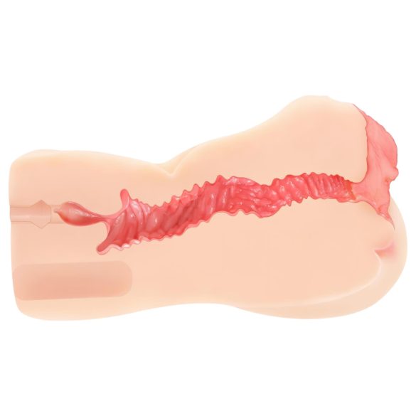 Kokos Onahole 004 - masturbátor vagína - dvojitá vrstva - telová farba