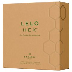 LELO Hex Organic - kondómy na zvýšenie potencie - 36 ks
