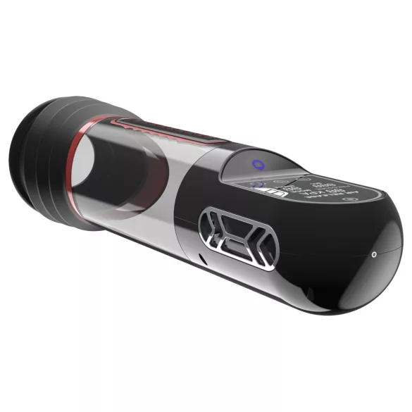 Peak Performa - automatická vákuová pumpa na penis - LED - transparentná