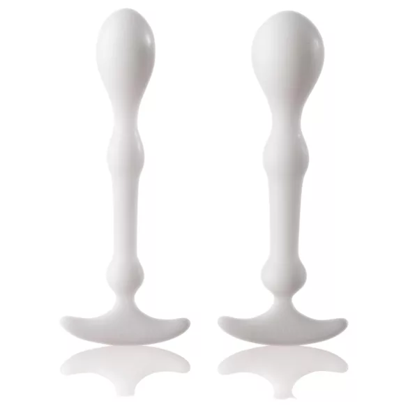 Aneros - análne dildo set - 2 kusy - biele