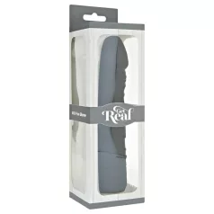 Get Real - realistický vibrátor - čierny silikón