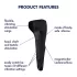 Satisfyer Men Wand - akumulátorový, vodotesný vibrátor na žaluď (čierny)