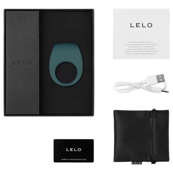 LELO - vibračný erekčný krúžok - dobíjací - zelený