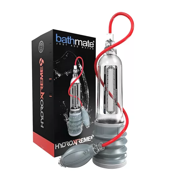 BathMate - vákuová pumpa na penis - súprava - transparentná