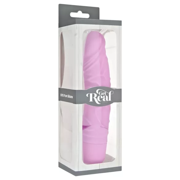 Classic Get Real - realistický vibrátor - silikónový - ružový