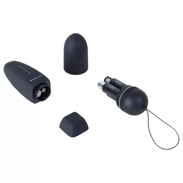 B SWISH - vibračné vajíčko na diaľkové ovládanie - čierne