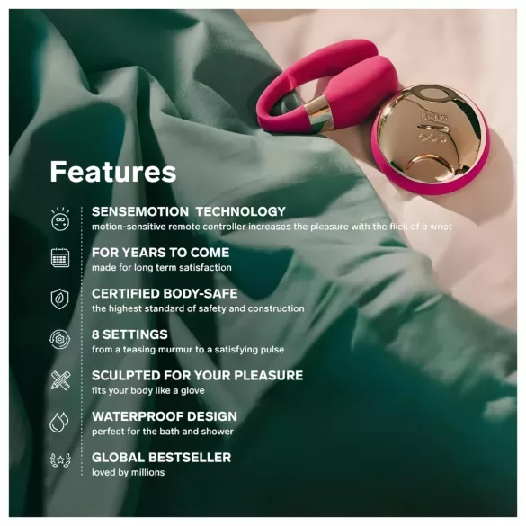 LELO - párový vibrátor - silikón - fialový