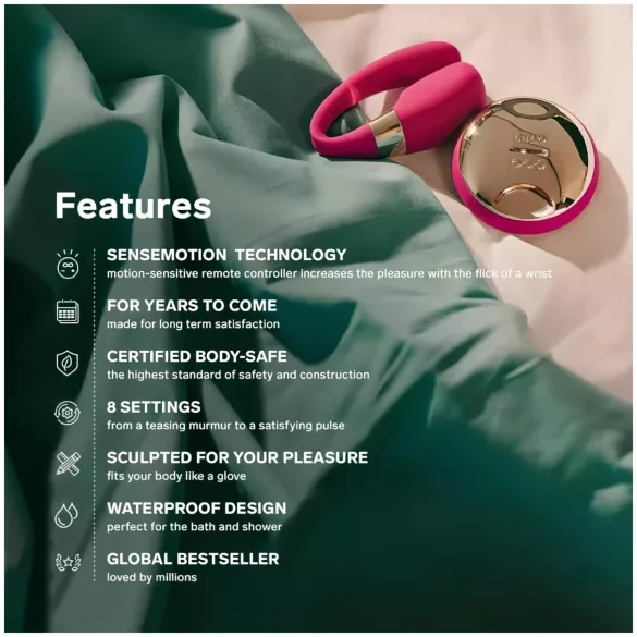 LELO Tiani 3 - párový vibrátor - silikón - ružový