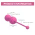 Magic Motion Kegel Master - vibrátorové venušine guličky ovládané aplikáciou (ružové)