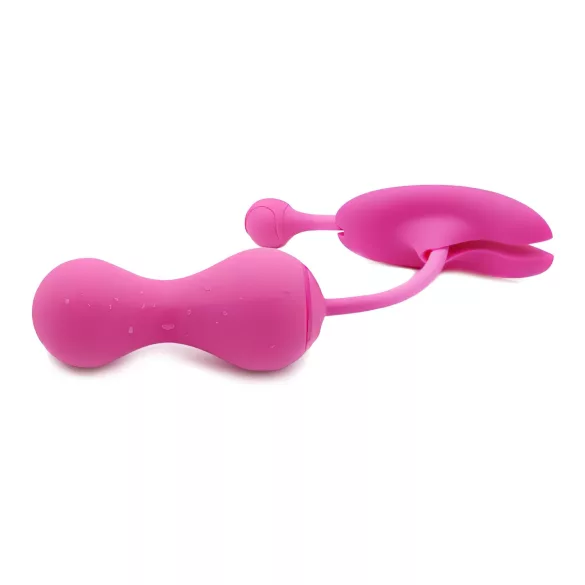 Magic Motion Kegel Master - vibrátorové venušine guličky ovládané aplikáciou (ružové)