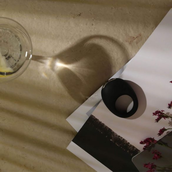 Je Joue Mio - vibračný erekčný krúžok - nabíjateľný, vodotesný, čierny