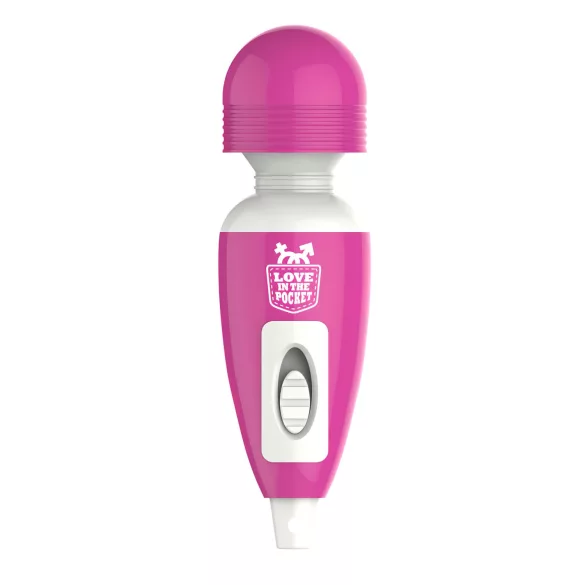 Love Wand - mini vibrátor na masáž klitorisu - ružový