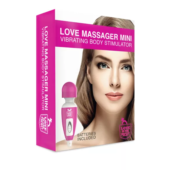 Love Wand - mini vibrátor na masáž klitorisu - ružový