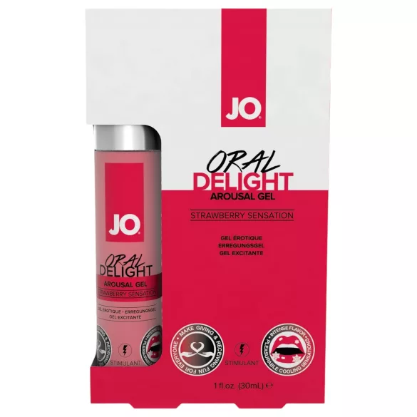 System JO - lubrikant na orálny sex - chladivý, jedlý, jahoda - 30 ml