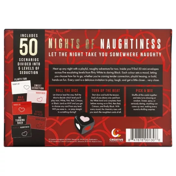 FIFTY NIGHTS OF NAUGHTINESS - erotická spoločenská hra - v angličtine
