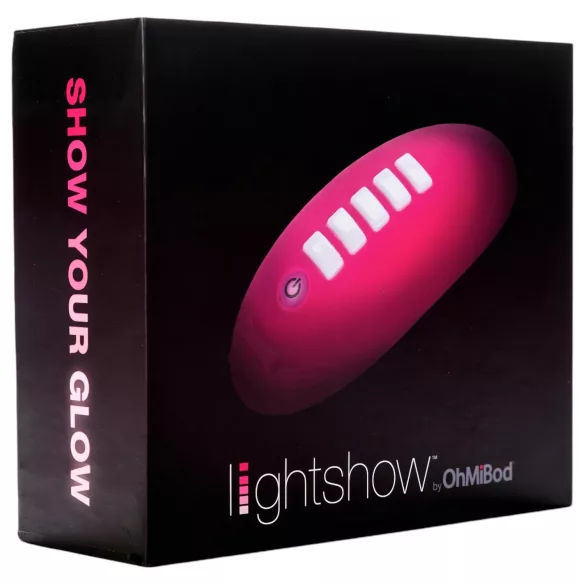 OhMiBod Lightshow - aplikáciou ovládaný klitorálny vibrátor s LED svetlom (ružový)