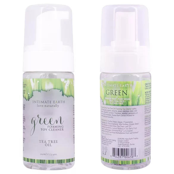 Intimate Earth Green Tee - dezinfekčný a čistiaci sprej (100 ml)