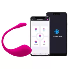   Lovense Lush 2 - nositeľné vibrátorové vajíčko ovládané aplikáciou (ružové)