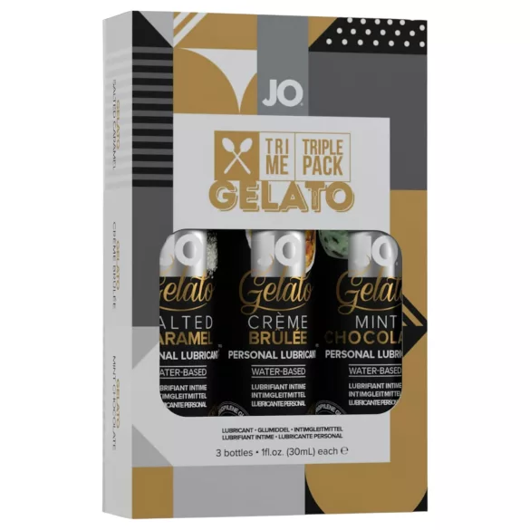 JO System Gelato - lubrikačný gél sada - ochutený - 3x30 ml
