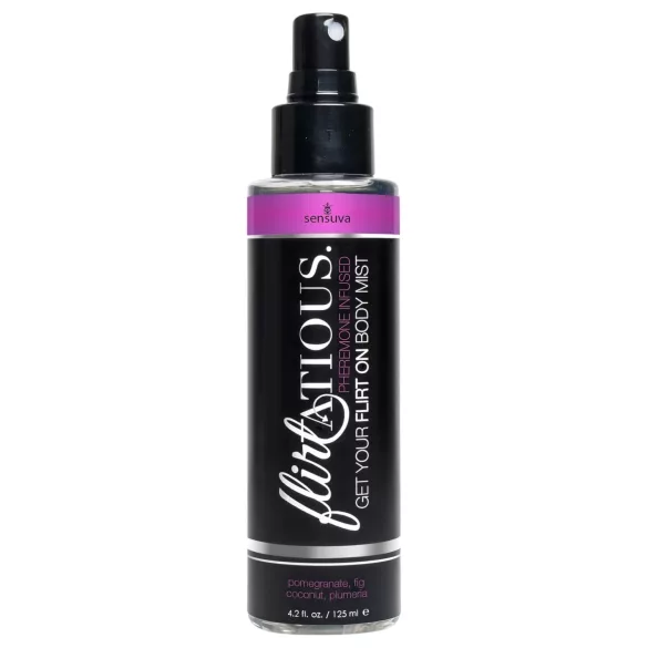 Sensuva Flirtatious - feromónový telový sprej - granátové jablko/kokos (125 ml)