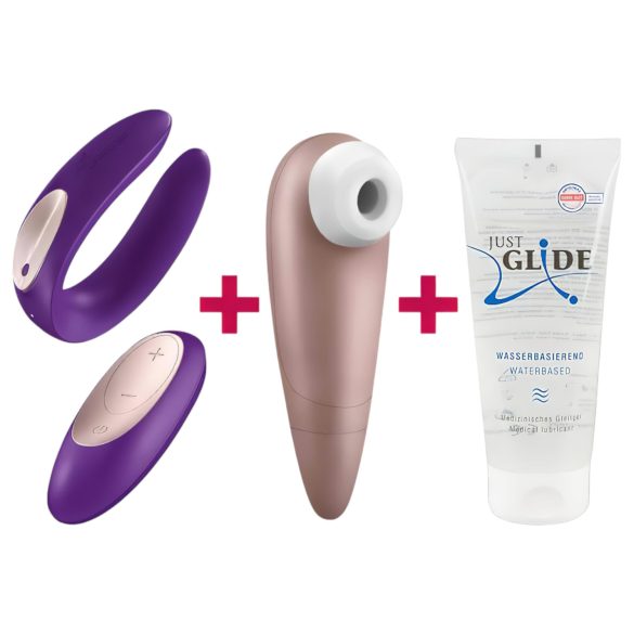 Satisfyer - vibračný set pre páry - 3 diely