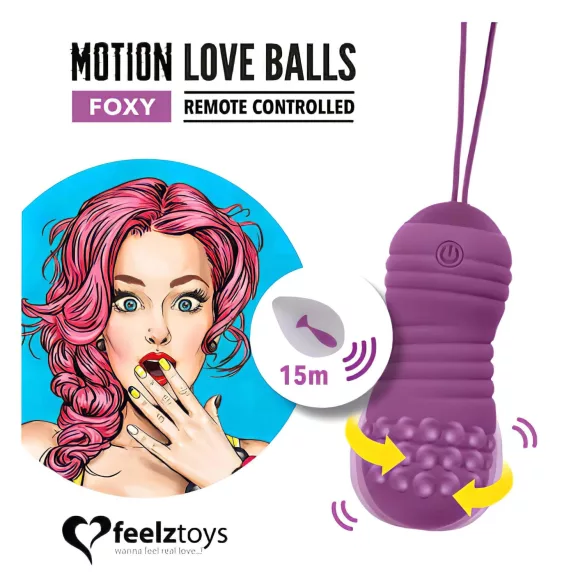 FeelzToys - vibračné vajíčko - vodotesné - fialové