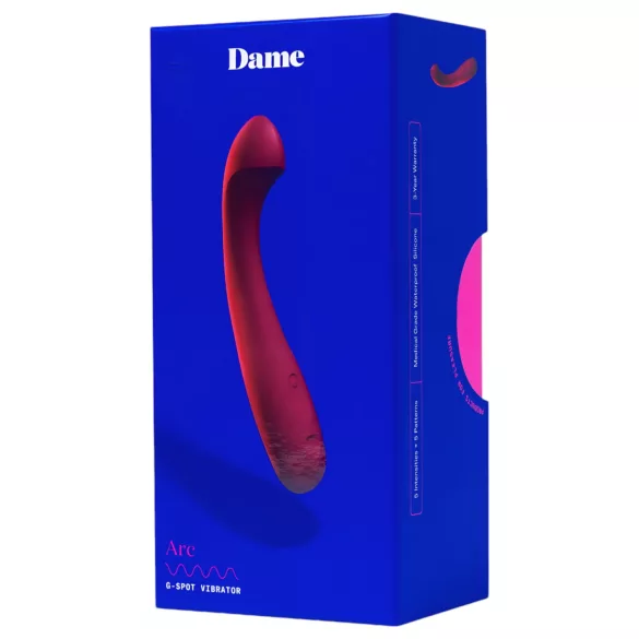 Dame Arc - vibrátor na bod G - nabíjateľný - ružový