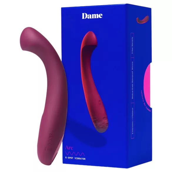 Dame Arc - vibrátor na bod G - nabíjateľný - ružový