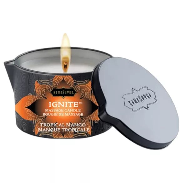 Kama Sutra - masážna sviečka - vegánska, sladké mango - 170g