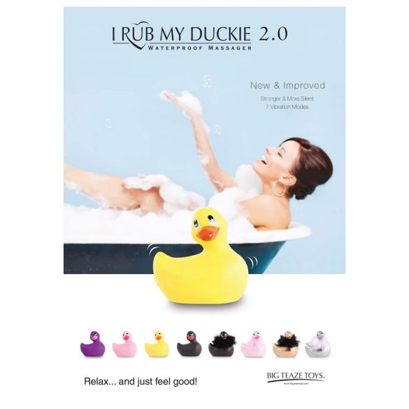 My Duckie Paris 2.0 - vodotesná kačička, klitorálny vibrátor (ružový)