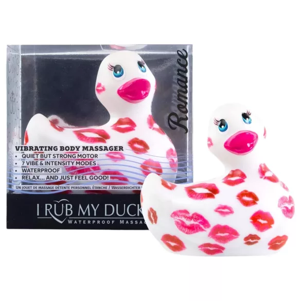 My Duckie Romance 2.0 - vodotesný klitoriálny vibrátor (bielo-ružový)