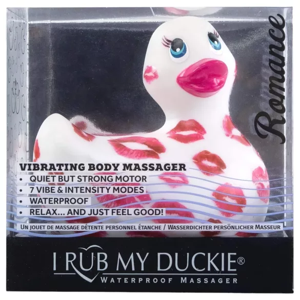 My Duckie Romance 2.0 - vodotesný klitoriálny vibrátor (bielo-ružový)