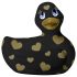 My Duckie Romance 2.0 - vibrátor na klitoris - čierna/zlatá