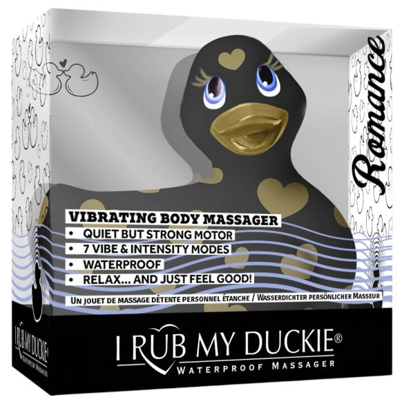 My Duckie Romance 2.0 - vibrátor na klitoris - čierna/zlatá