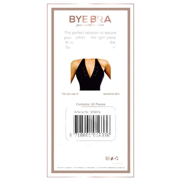 Bye Bra - obojstranná páska na upevnenie oblečenia - 20 ks
