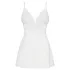Obsessive - babydoll a tanga - čipka - biela - L/XL