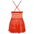 Obsessive - babydoll a tangá - čipkované - červené - L/XL
