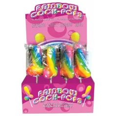   Rainbow Cock Pop - lízatko v tvare penisu (85 g) - ovocná príchuť