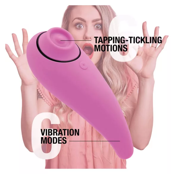 FEELZTOYS - vibrátor na klitoris 2v1 - dobíjací - ružová