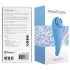 FEELZTOYS - vibrátor na klitoris 2v1 nabíjateľný - modrý
