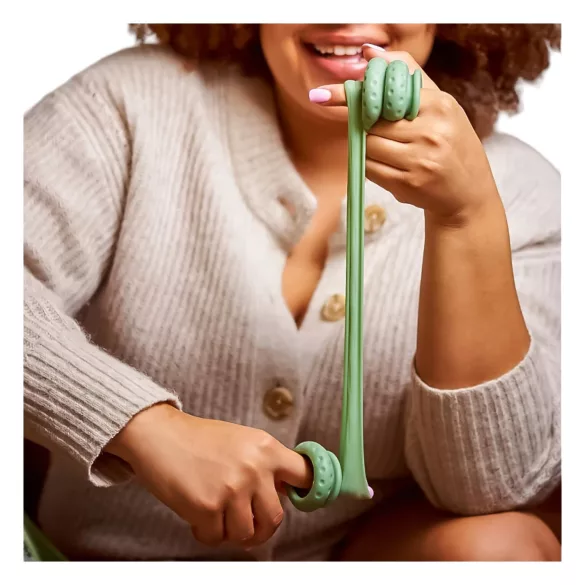 Ohnut - erekčný krúžok na kontrolu hĺbky - 4 diely - zelený