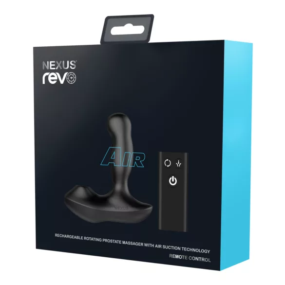 Nexus Revo Air - vibrátor na prostatu s rotáciou - čierny