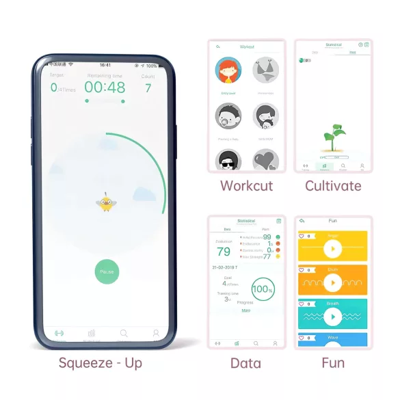 Magic Motion FitCute - Vibrátor guličiek ovládaný aplikáciou (mentolová)