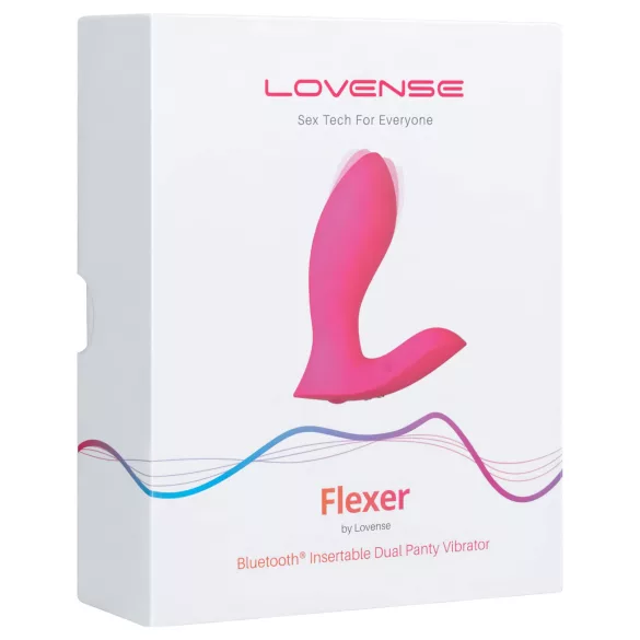 LOVENSE Flexer Panty - akumulátorový 2v1 vibrátor (ružový)
