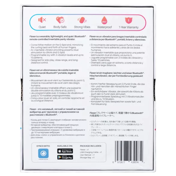 LOVENSE Flexer Panty - akumulátorový 2v1 vibrátor (ružový)