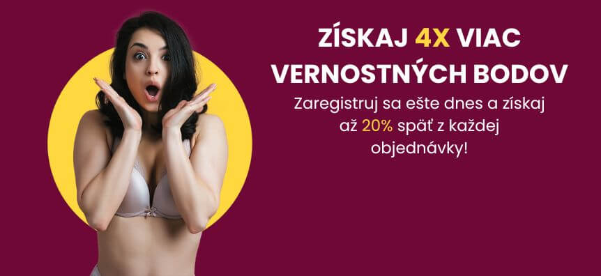 Získaj 4× vernostné body v sexshope Lovesexshop.sk