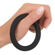 Obraz 3/6 - Black Velvet - silikónový krúžok na penis (čierny) - 5 cm