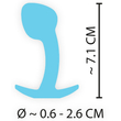 Obraz 9/9 - Cuties Mini Butt Plug - silikonové análne dildo - modré (2,6cm)