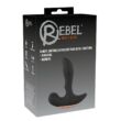 Obraz 1/10 - Rebel - cordless, radio-heated anal dildo (black)