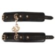 Obraz 9/10 - ZADO - genuine leather wristband with short chain (black)